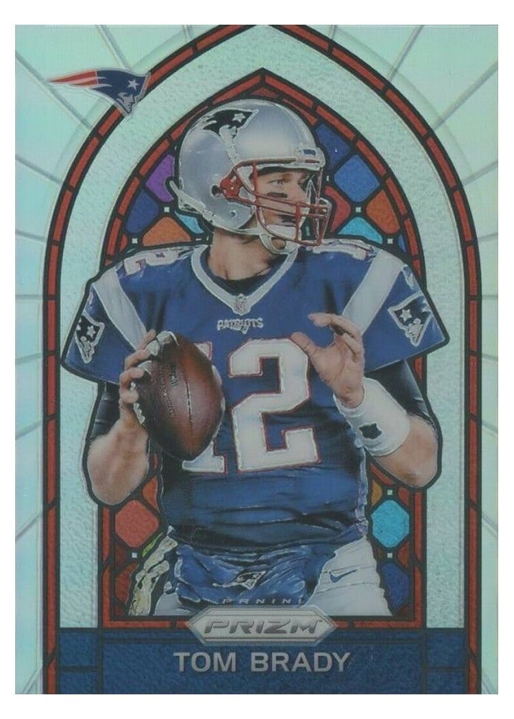 2017 Panini Prizm Stained Glass Tom Brady #3 card