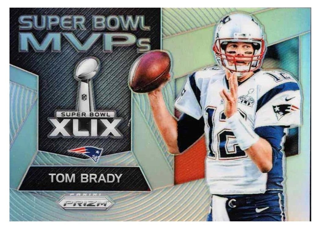 2017 Panini Prizm Super Bowl MVPs Tom Brady #17 card
