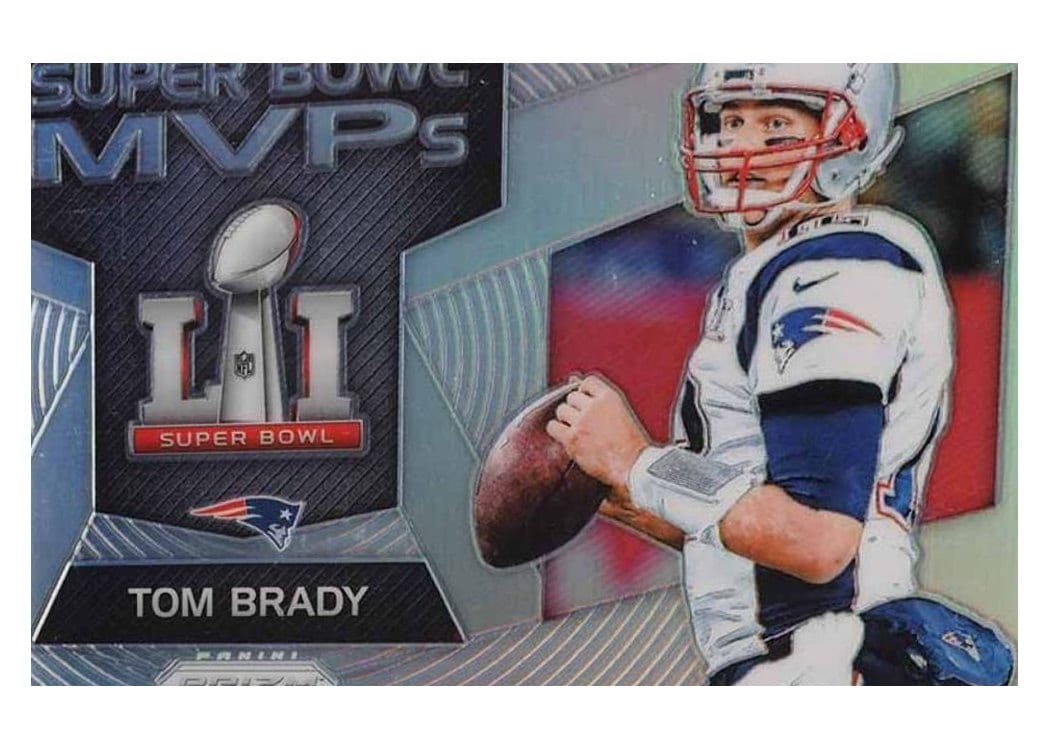2017 Panini Prizm Super Bowl MVPs Tom Brady #19 card