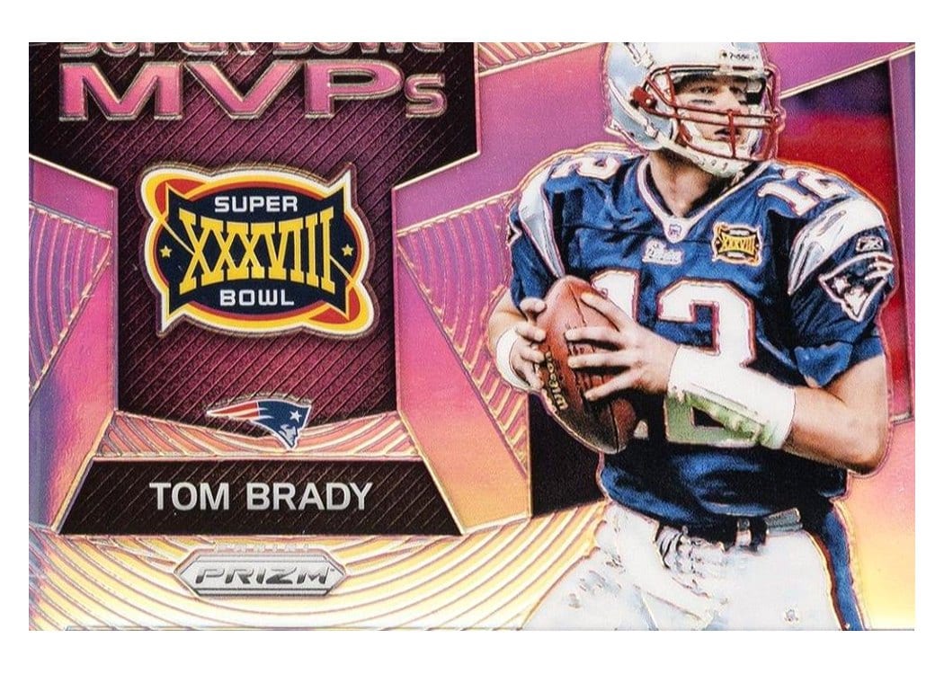 2017 Panini Prizm Super Bowl MVPs Tom Brady #33 card