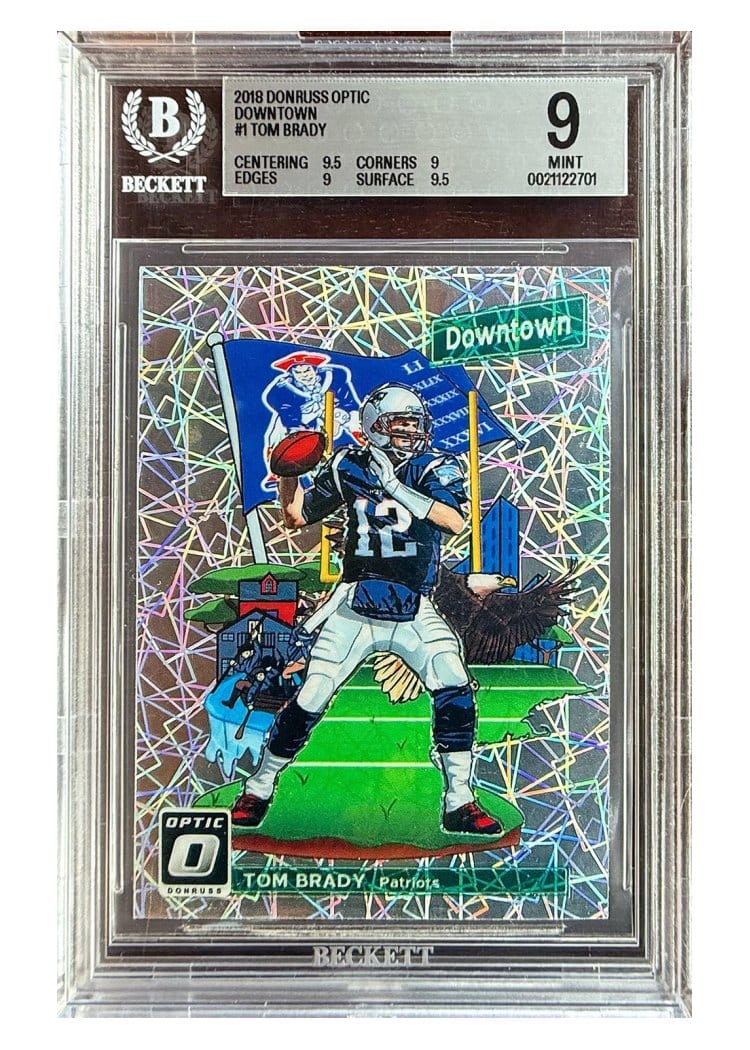 2018 Donruss Optic Downtown Tom Brady #DT-1 card