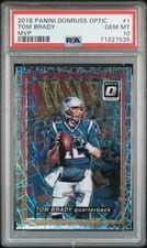 2018 Donruss Optic MVP Tom Brady #1 card