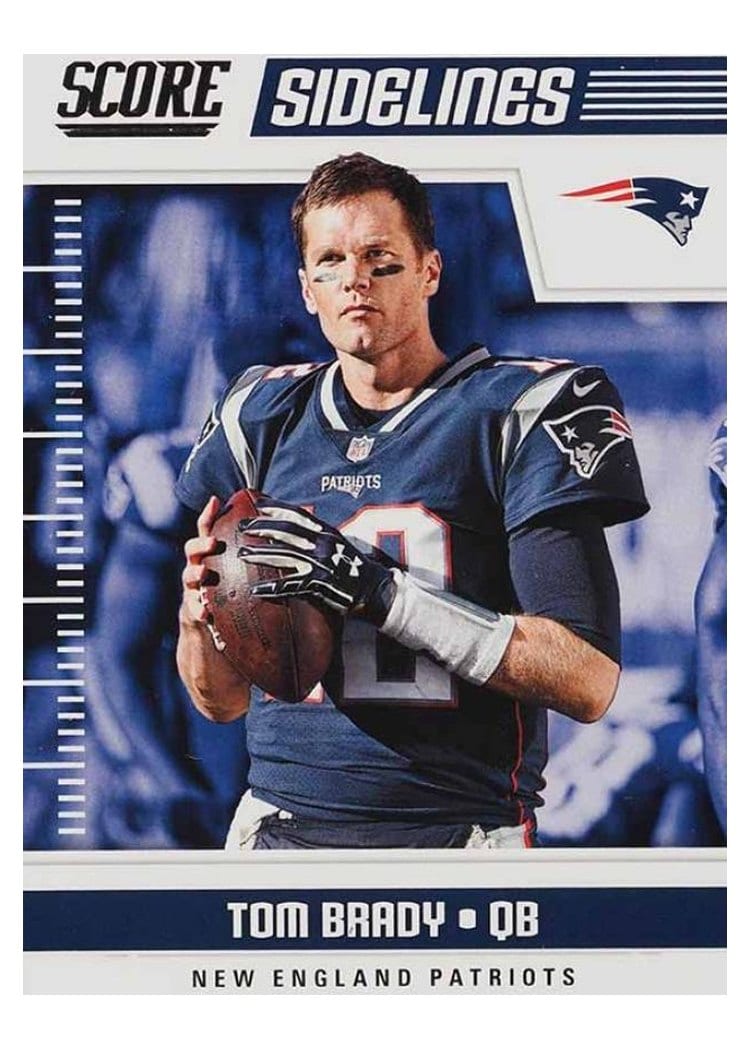 2018 Score Sidelines Tom Brady #12 card