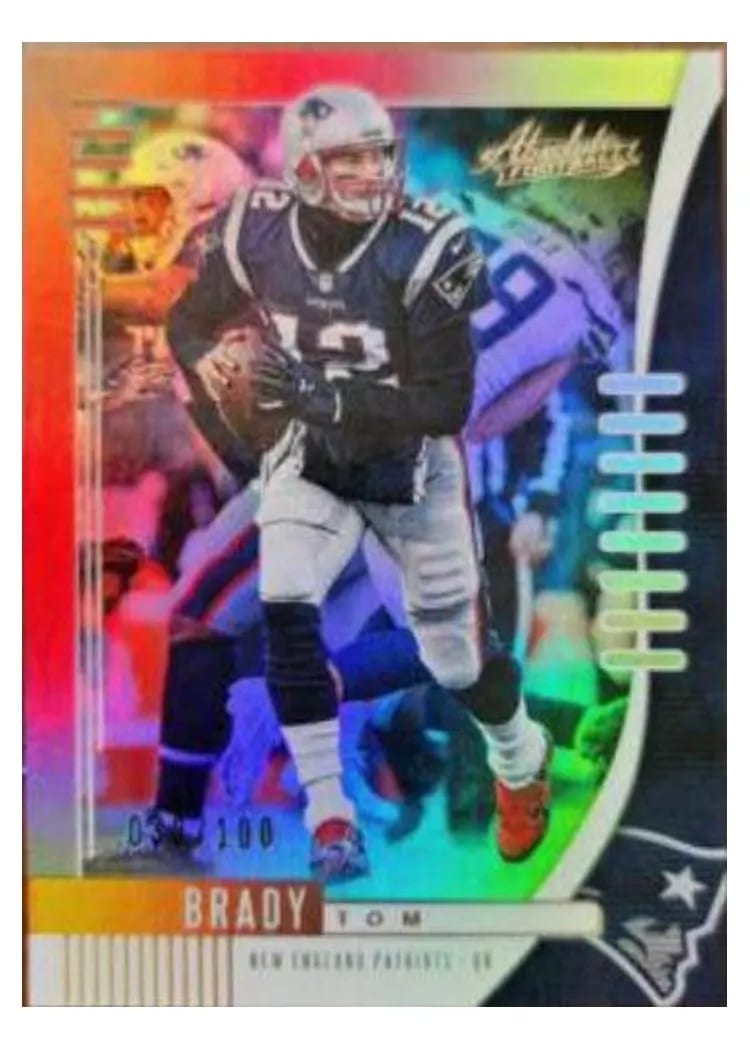2019 Panini Absolute Base Set Tom Brady #1 card
