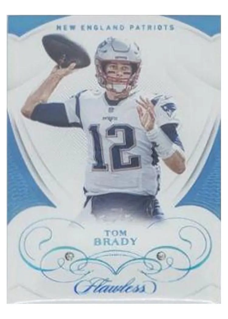 2019 Panini Flawless Base Ruby Tom Brady #40 card