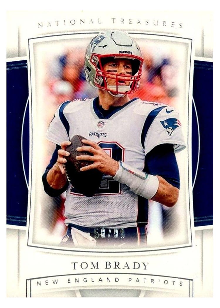 2019 Panini National Treasures Tom Brady #7 card