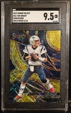 2019 Panini Select Sensations Tom Brady Gold Prizm #16 card