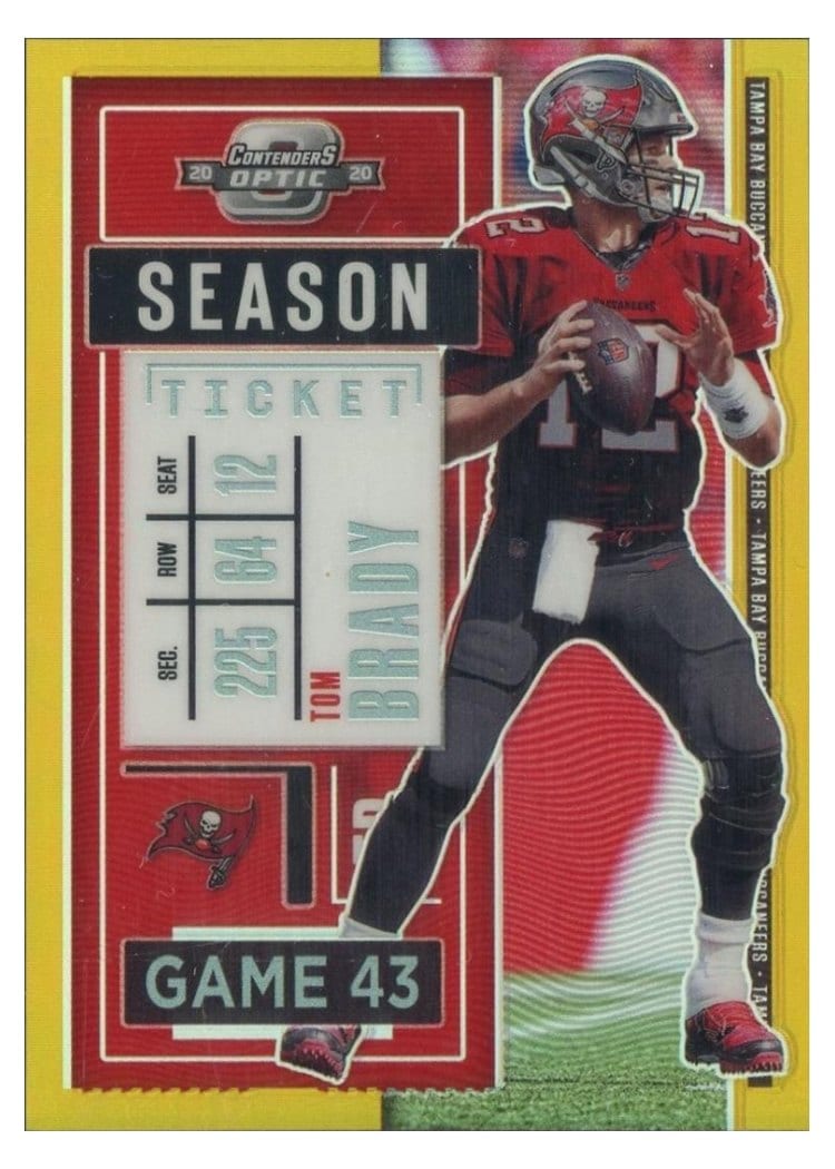 2020 Panini Contenders Optic Base Set Tom Brady #54 card