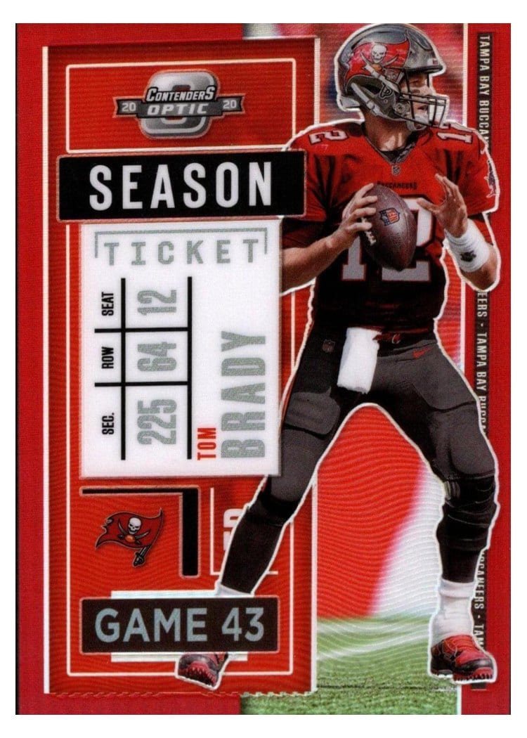 2020 Panini Contenders Optic Base Set Tom Brady #54 card