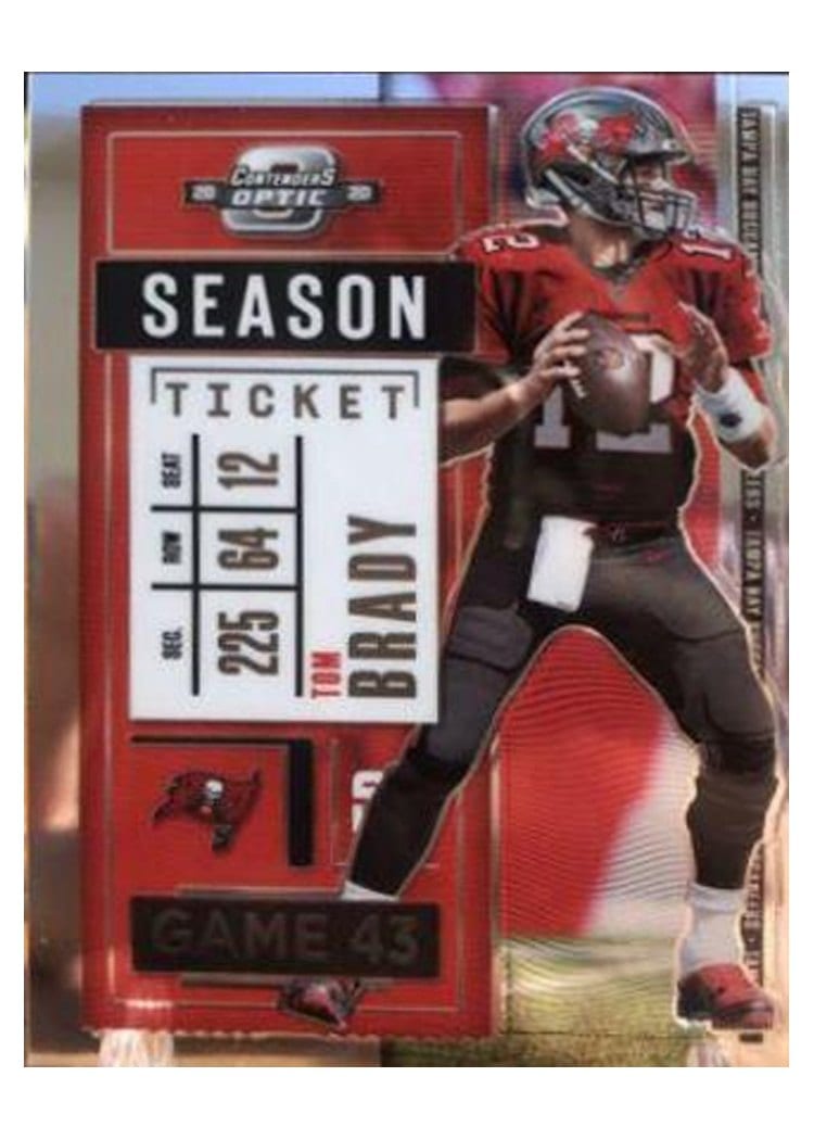 2020 Panini Contenders Optic Base Set Tom Brady Silver #54 card