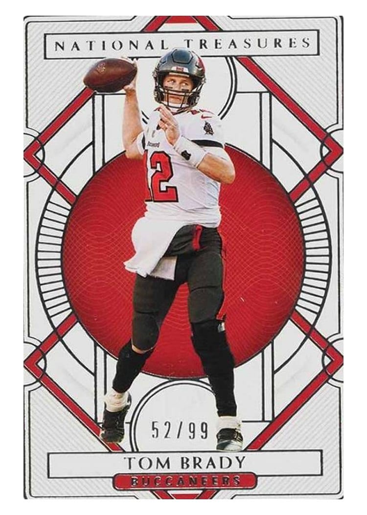 2020 Panini National Treasures Base Set Tom Brady #91 card