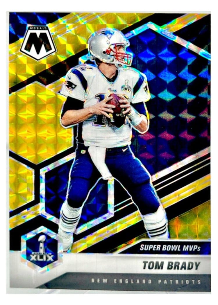 2021 Panini Mosaic Tom Brady Choice Black Gold Mosaic #283 card