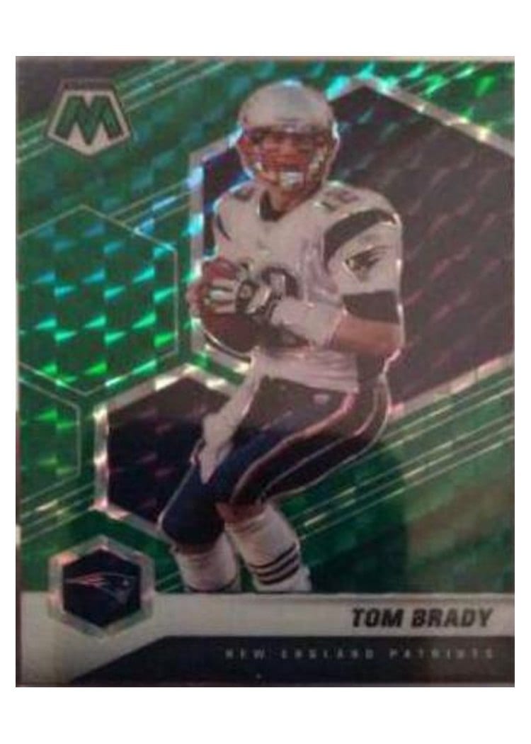 2021 Panini Mosaic Base Set Tom Brady Green Fluorescent #137 card