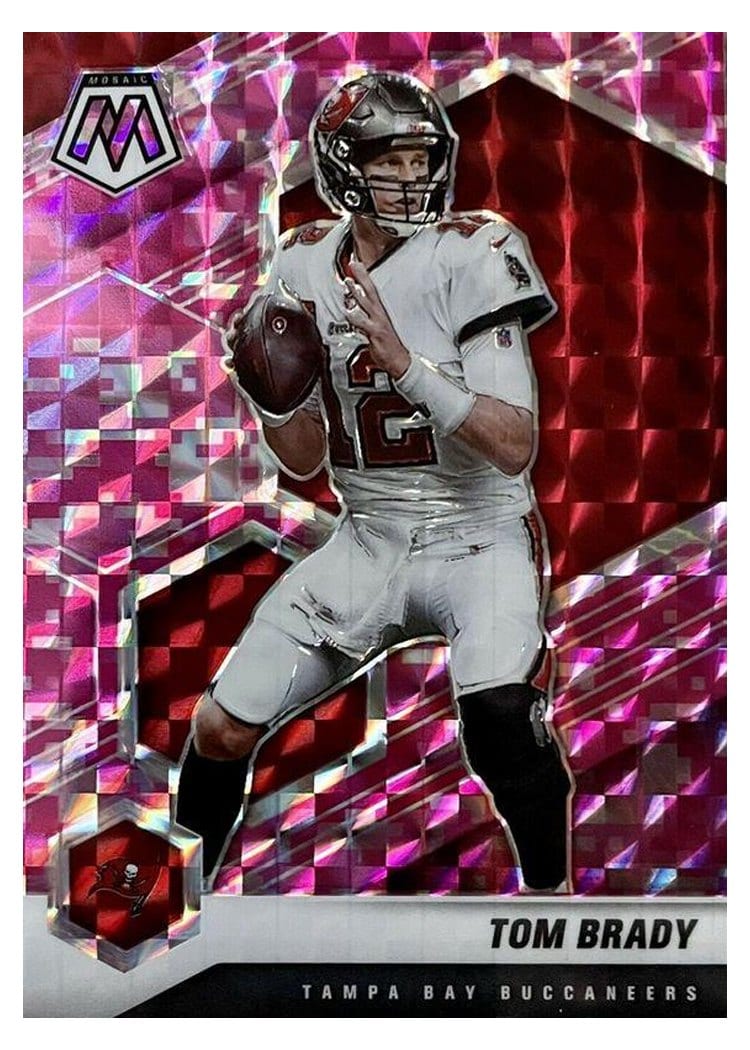 2021 Panini Mosaic Base Set Tom Brady #186 card