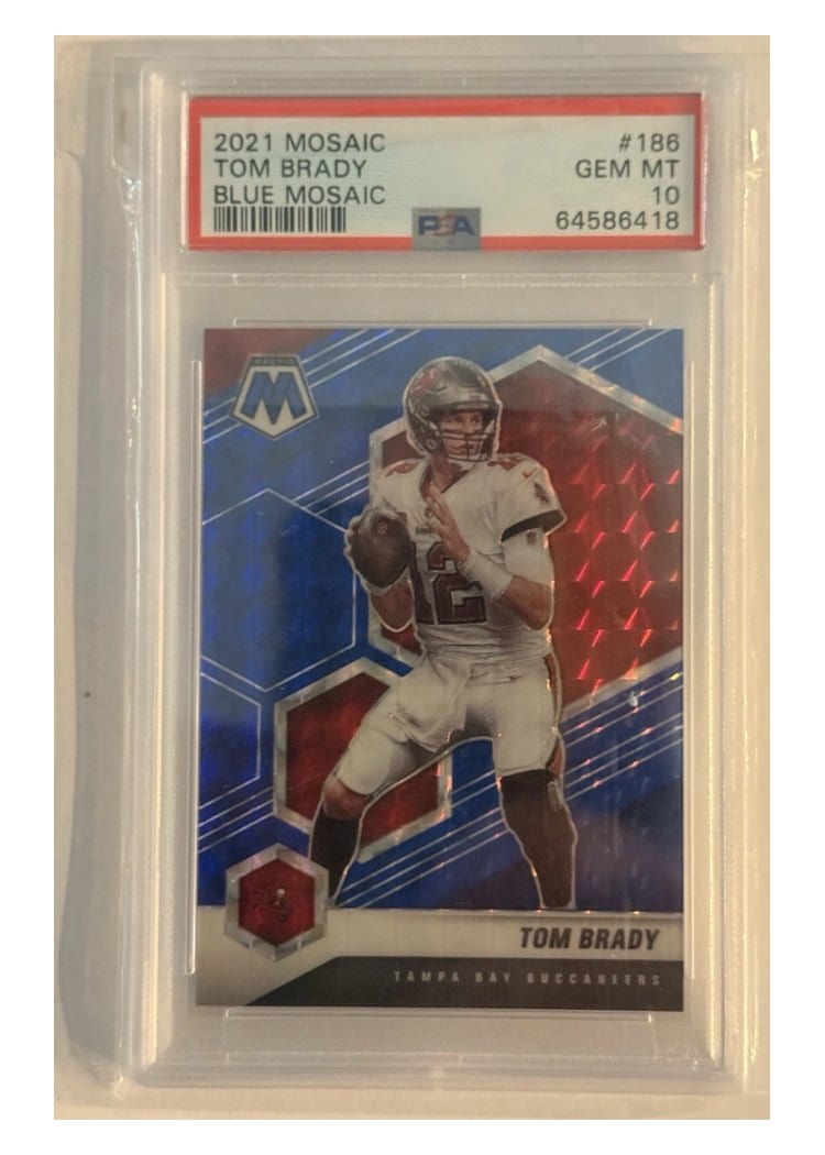 2021 Panini Mosaic Base Set Tom Brady #186 card