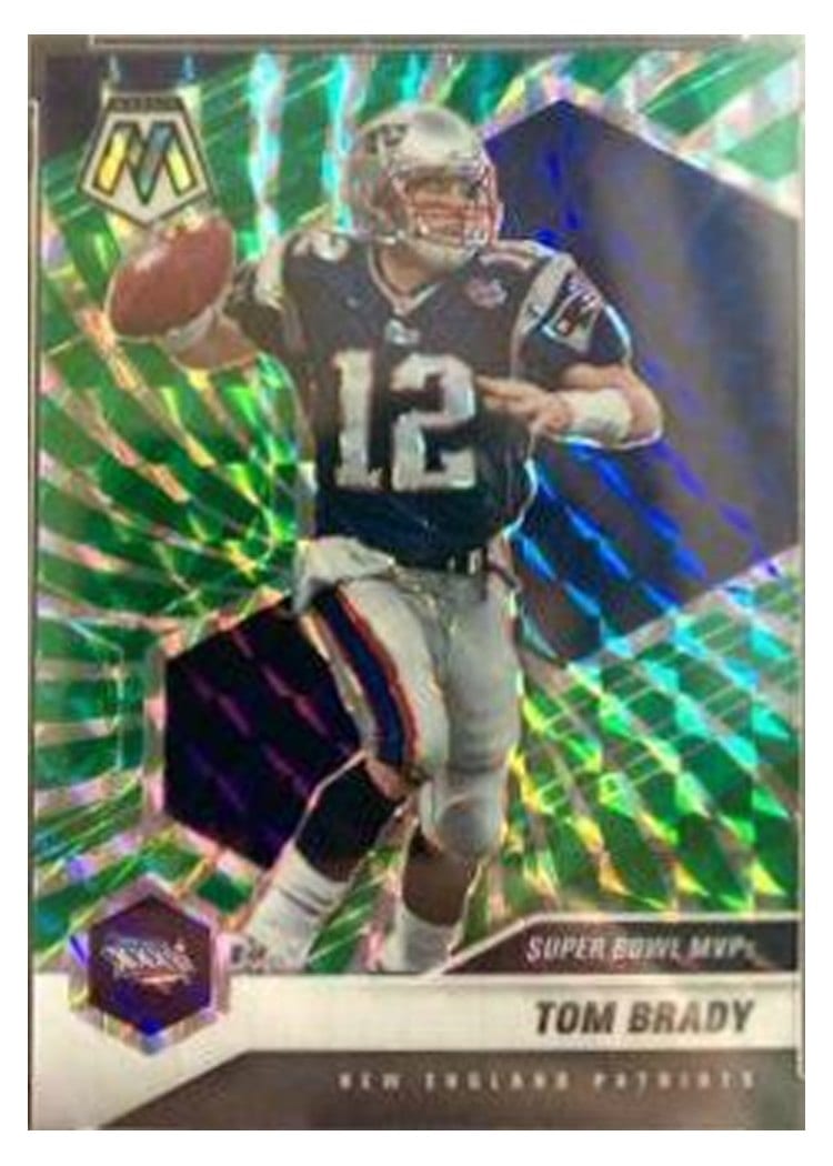 2021 Panini Mosaic Base Set Tom Brady Green Swirl Mosaic #281 card