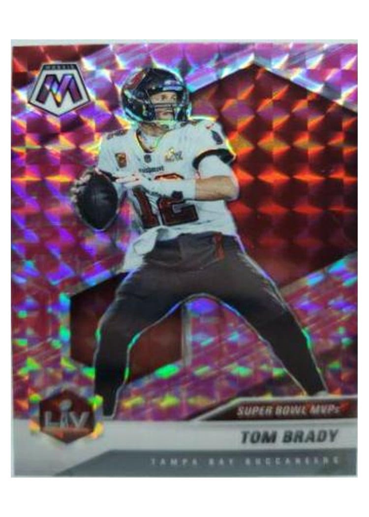 2021 Panini Mosaic Base Set Tom Brady Camo Pink Mosaic #285 card