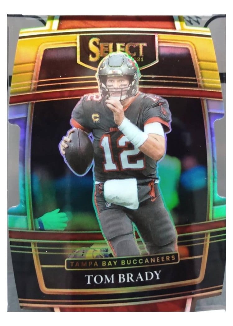2021 Panini Select Base Set Tom Brady Black Die Cut #1 card