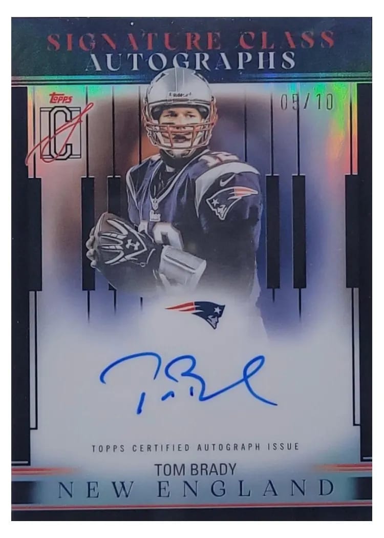 2025 Topps Signature Class Autograph Tom Brady #SCL-TB card