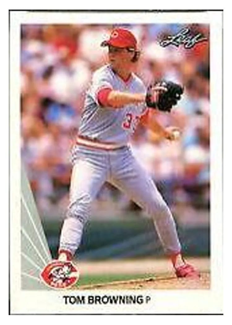 1990 Leaf Tom Browning #110 card