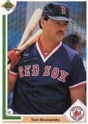 1991 Upper Deck Base Set Tom Brunansky #163 card