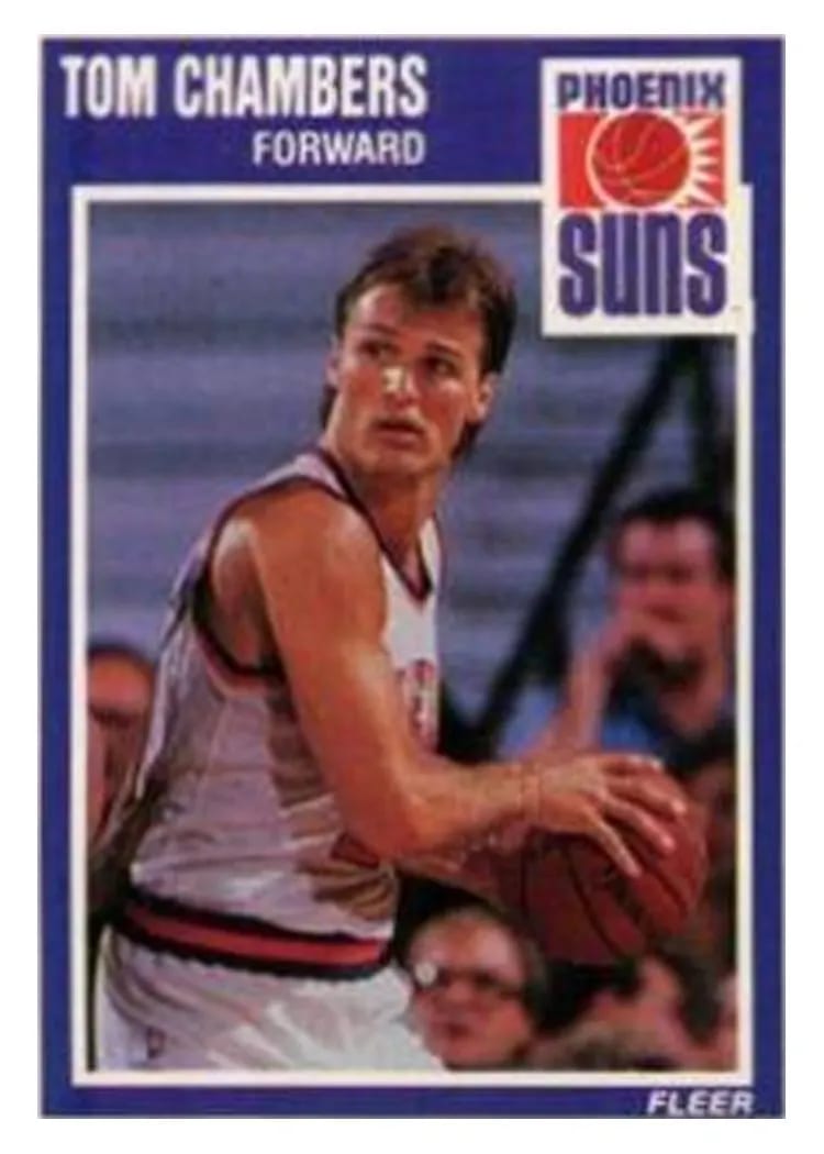 1989 Fleer Tom Chambers #119 card