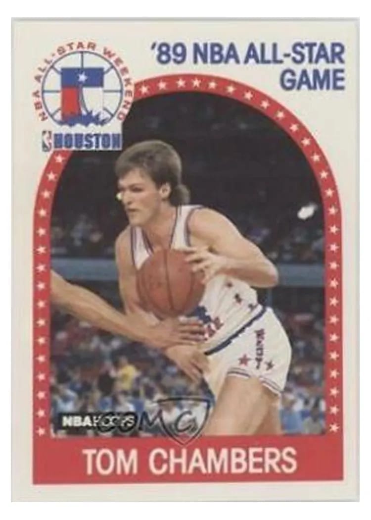 1989 Hoops Tom Chambers #197 card