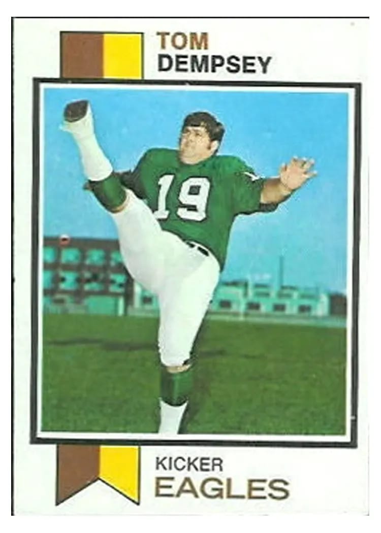 1973 Topps Tom Dempsey #59 card