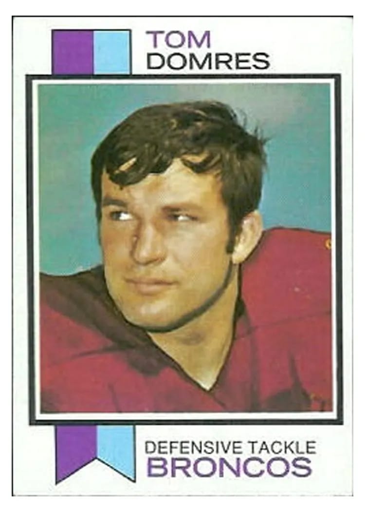 1973 Topps Tom Domres #386 card