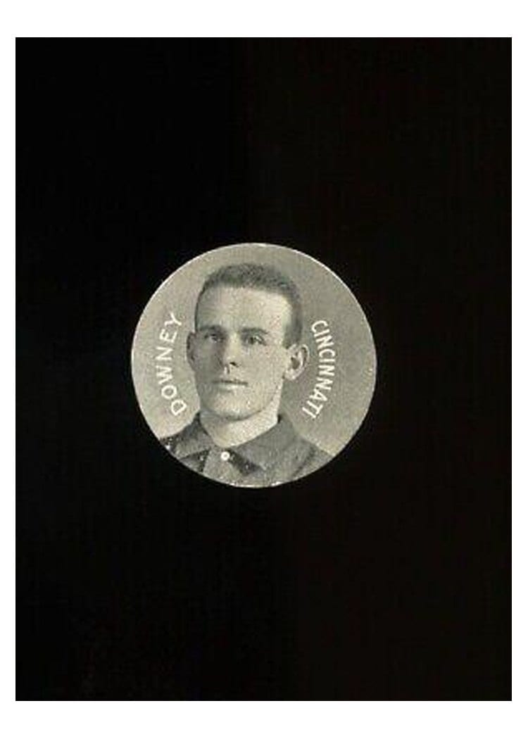 1909 Colgan's Chips Stars of the Diamond Tom Downey card