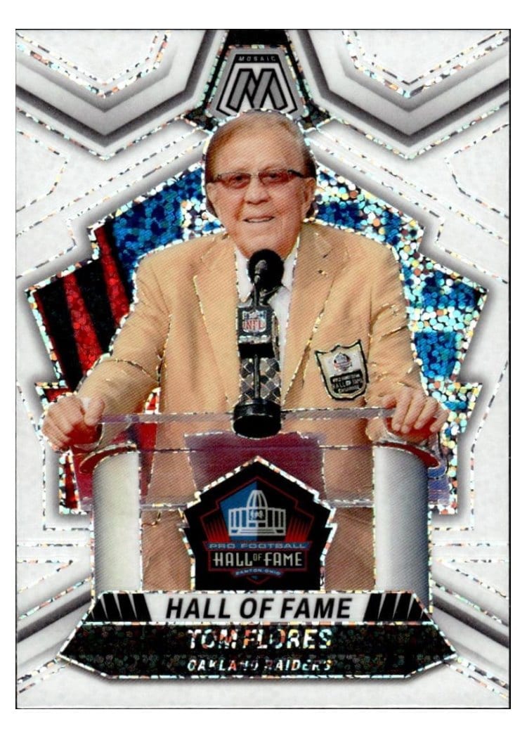 2024 Panini Mosaic Base Set Tom Flores White Sparkle #297 card