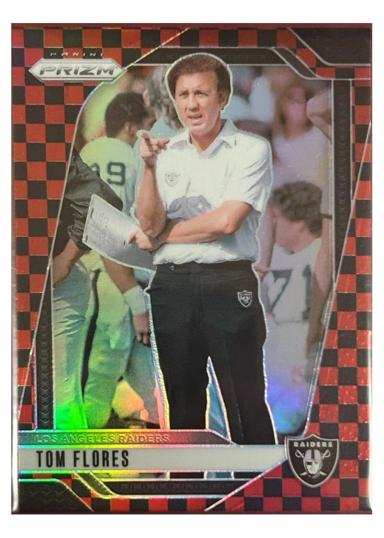 2024 Panini Prizm Base Set Tom Flores Black Red Checker #156 card