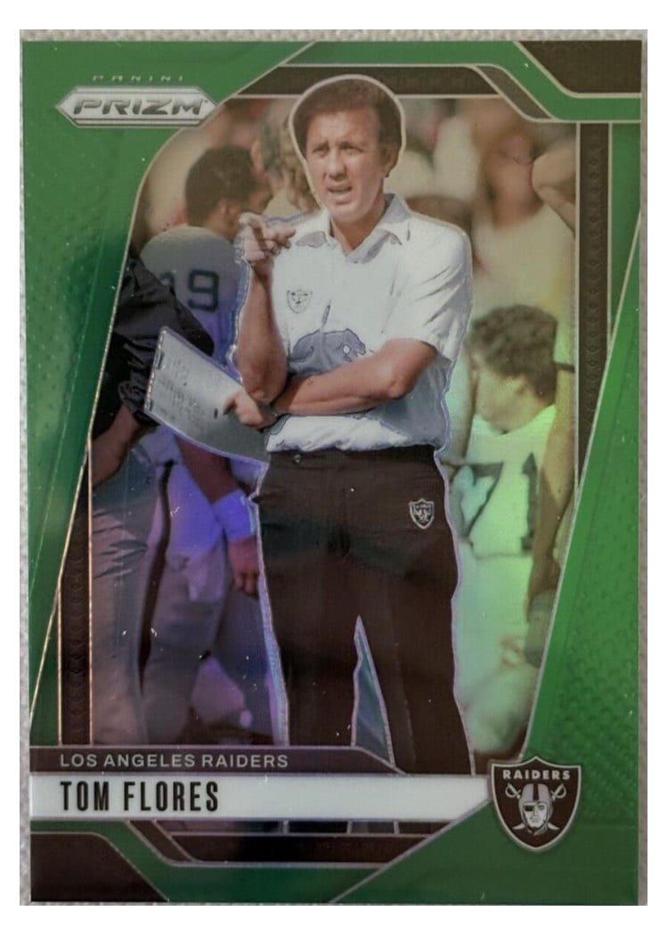 2024 Panini Prizm Base Set Tom Flores Green #156 card