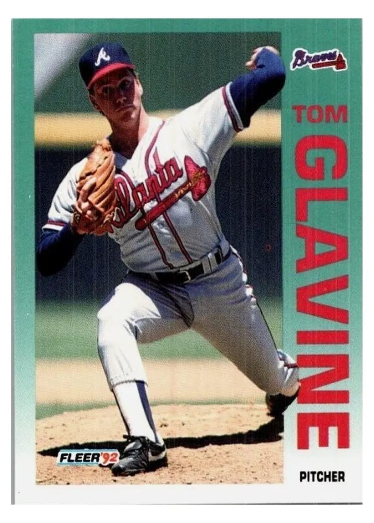 1992 Fleer Tom Glavin #358 card