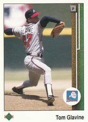 1989 Upper Deck Base Set Tom Glavine #360 card