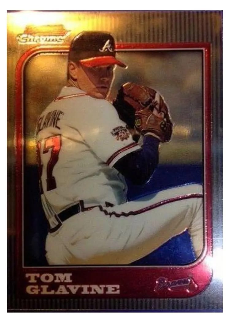 1997 Bowman Chrome Tom Glavine #63 card