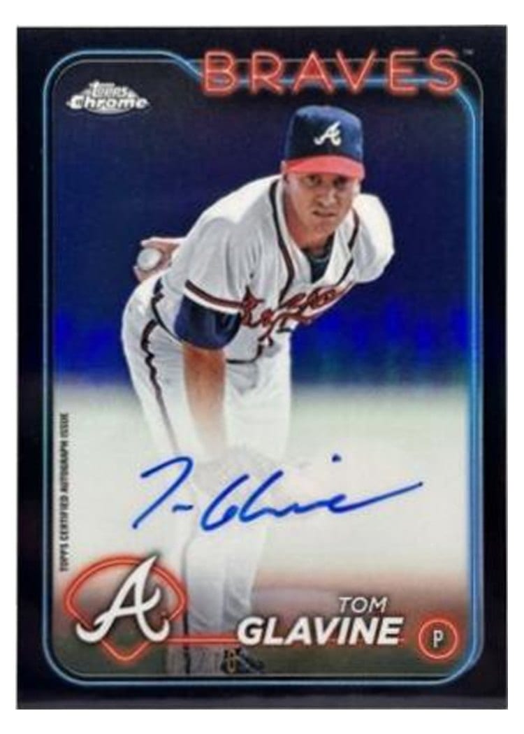 2024 Topps Chrome Chrome Legend Autographs Tom Glavine #CLA-TG card