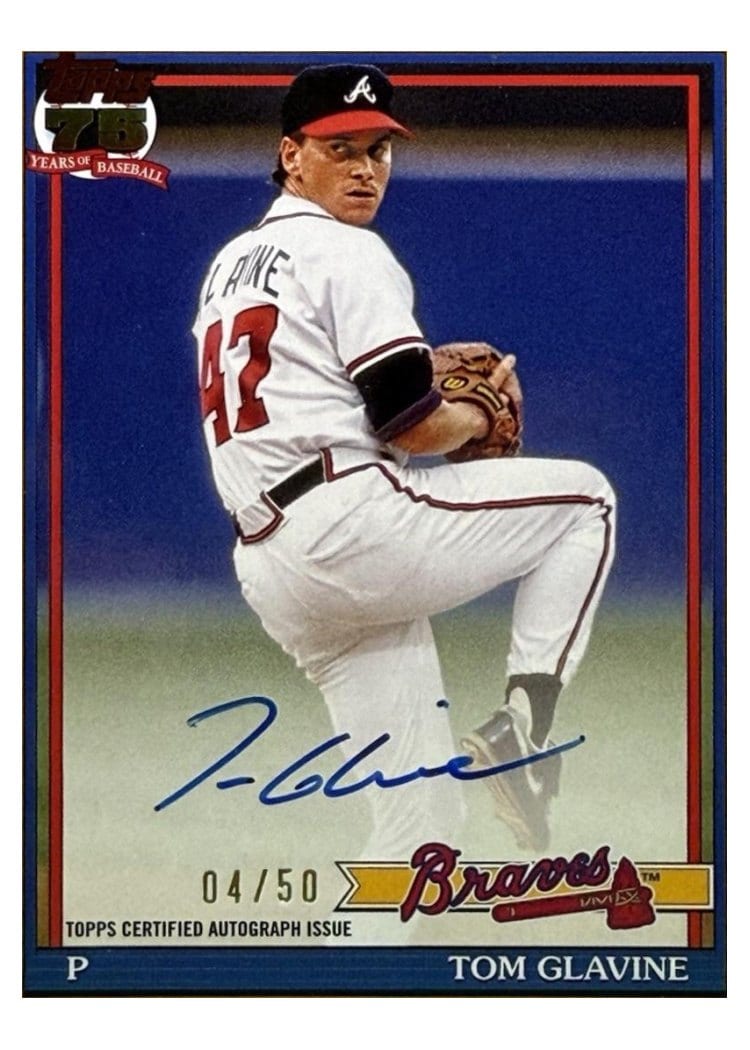 2026 Topps 1991 Topps Autographs Tom Glavine #91A-TG card