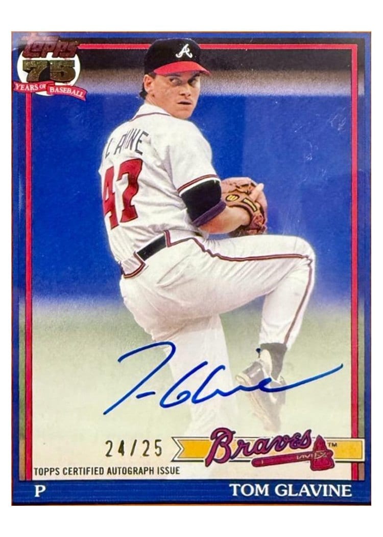 2026 Topps 1991 Topps Autographs Tom Glavine #91A-TG card