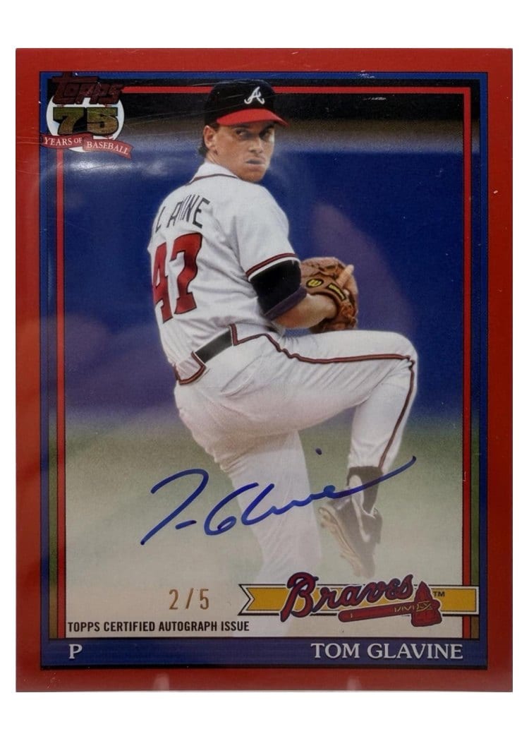 2026 Topps 1991 Topps Autographs Tom Glavine #91A-TG card