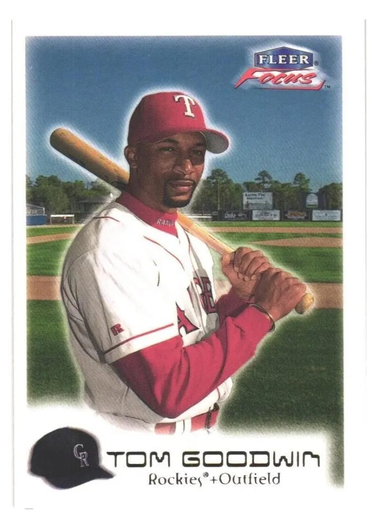 2000 Fleer Focus Tom Goodwin #28 card