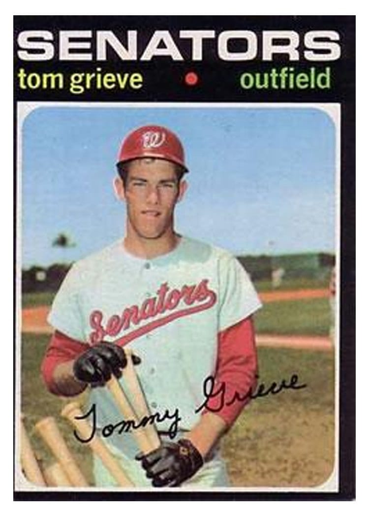 1971 Topps Tom Grieve #167 card