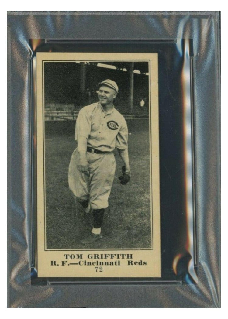 1916 M101 5 Sporting News Tom Griffith #72 card