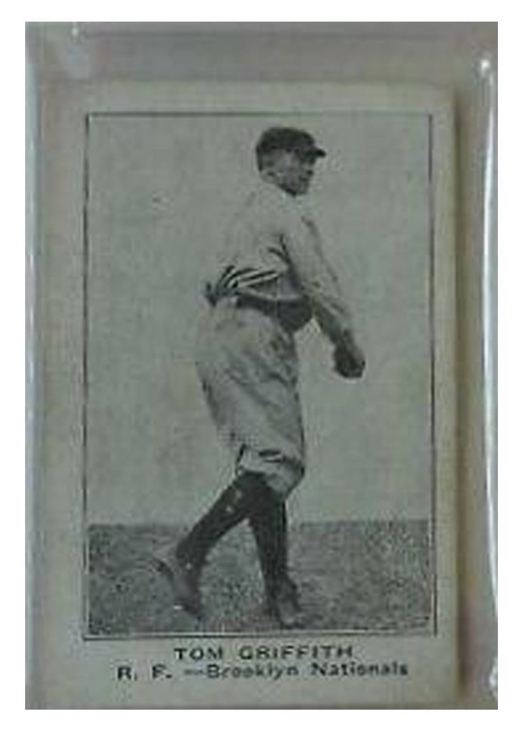 1921 E121 American Caramel Series of 80 Tom Griffith card
