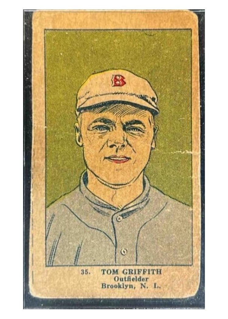 1923 W515 2 Tom Griffith #35 card