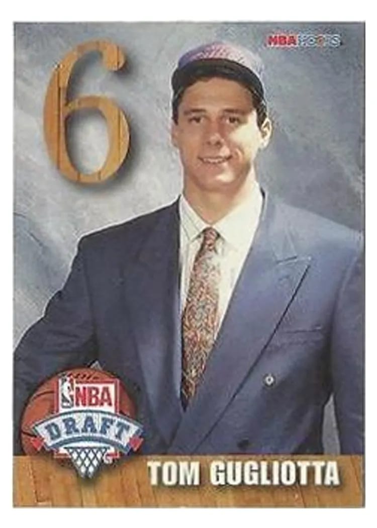 1992 Hoops Draft Redemption Tom Gugliotta #E card