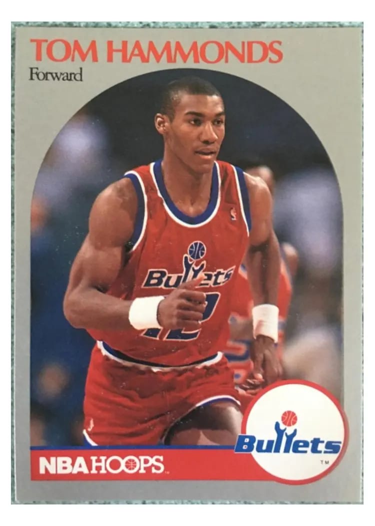1990 Hoops Tom Hammonds #298 card