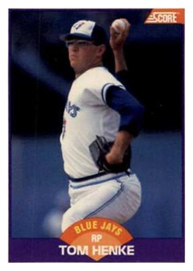 1989 Score Tom Henke #318 card