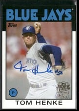 2020 Topps Archives Fan Favorites Autographs Tom Henke #FFA-THE card
