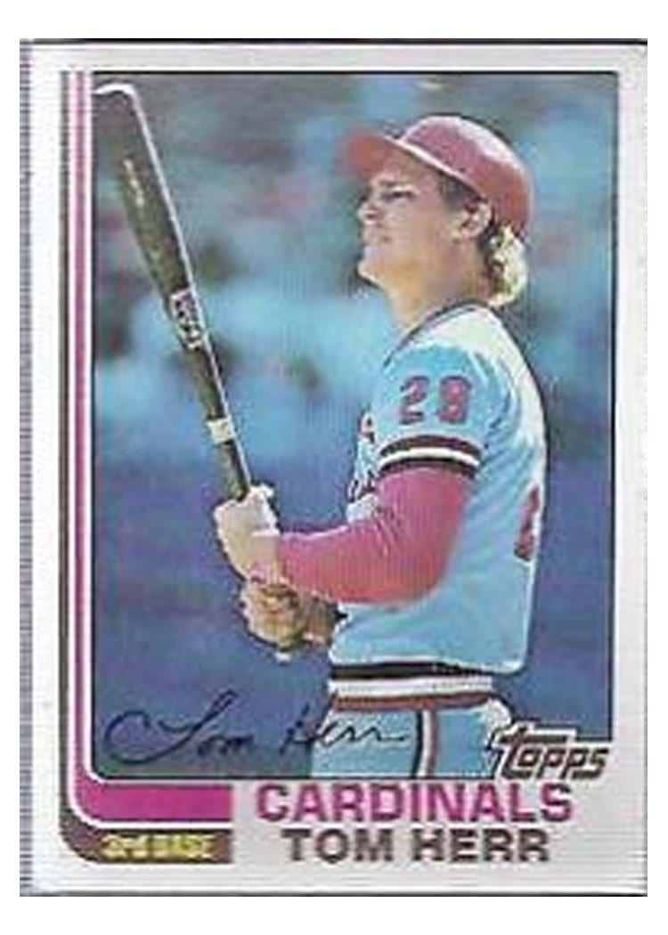 1982 Topps Tom Herr #27 card